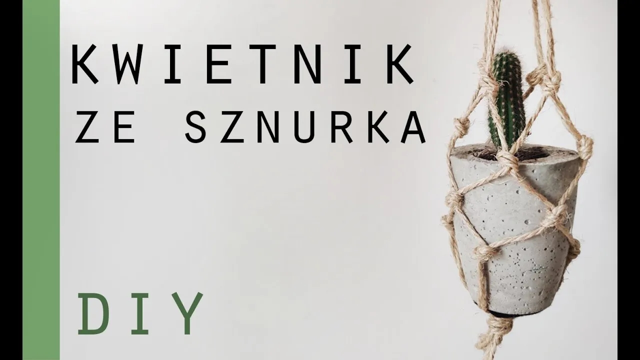 Jak zrobić kwietnik ze sznurka - łatwe instrukcje krok po kroku